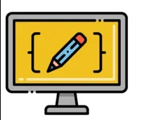 компьютер с карандашом